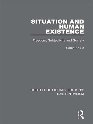 cover image of Situation and Human Existence
